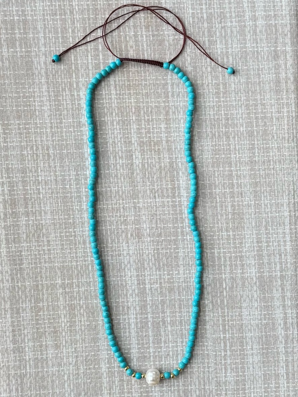 NWOT Polo Ralph Lauren Turquoise and Pearl Necklace